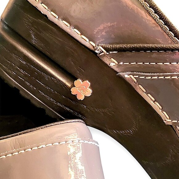 Koi by Sanita Patent Leather Women's Clogs, Gray EU 37 / US 6, Nursing - EUC - Picture 5 of 12